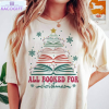 christmas book tree shirt book lovers sweater unisex hoodie 1