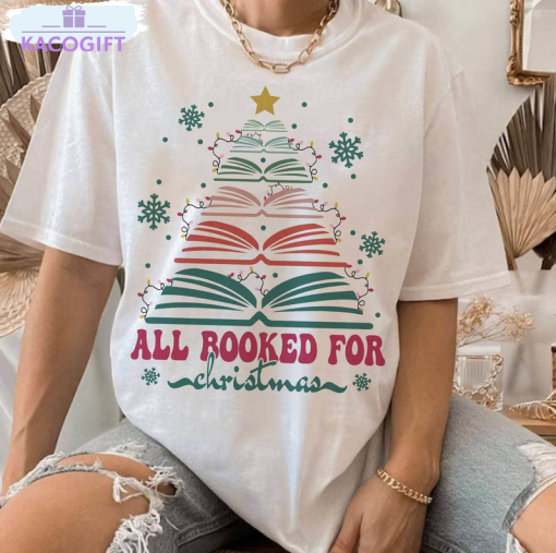 christmas book tree shirt book lovers sweater unisex hoodie 3