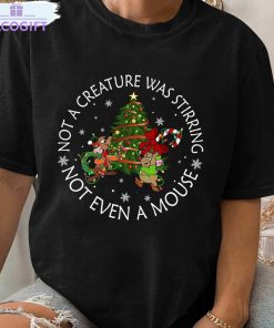 cute jaq and gus christmas lights shirt not a creature was stirring unisex shirt 1