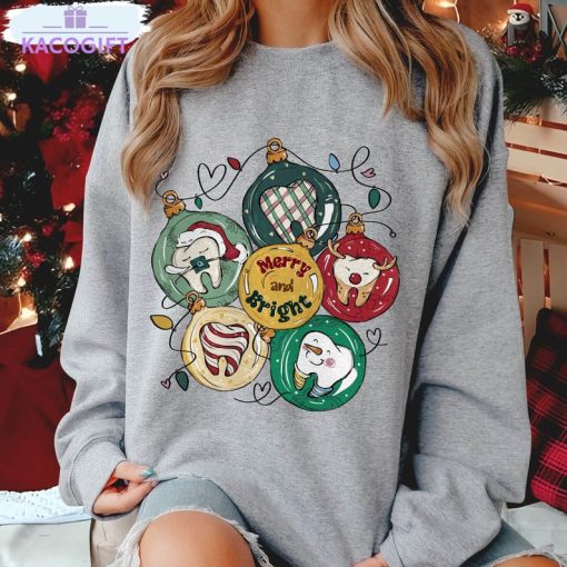 dental assistant shirt christmas dental long sleeve crewneck 1