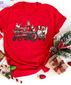 farm animals christmas shirt farm animals truck tee tops unisex hoodie 2