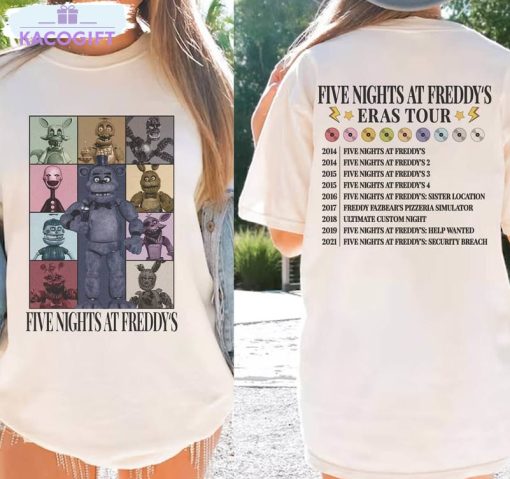 five nights at freddys shirt vintage fazbear bonnie short sleeve long sleeve 1