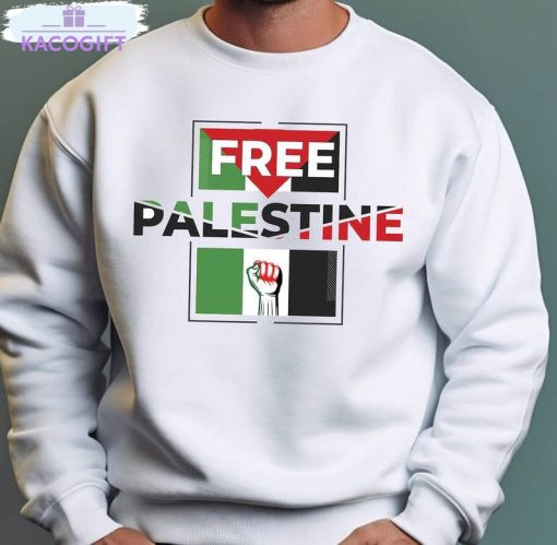 free palestine shirt activist equality crewneck sweatshirt 1