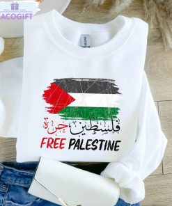 free palestine shirt palestine flag arabic human rights tee tops unisex hoodie 2