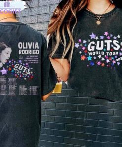 guts world tour 2024 shirt retro olivia rodrigo short sleeve unisex t shirt 1