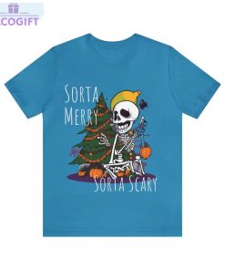 halloween spooky shirt sorta merry sorta scary unisex hoodie crewneck 2