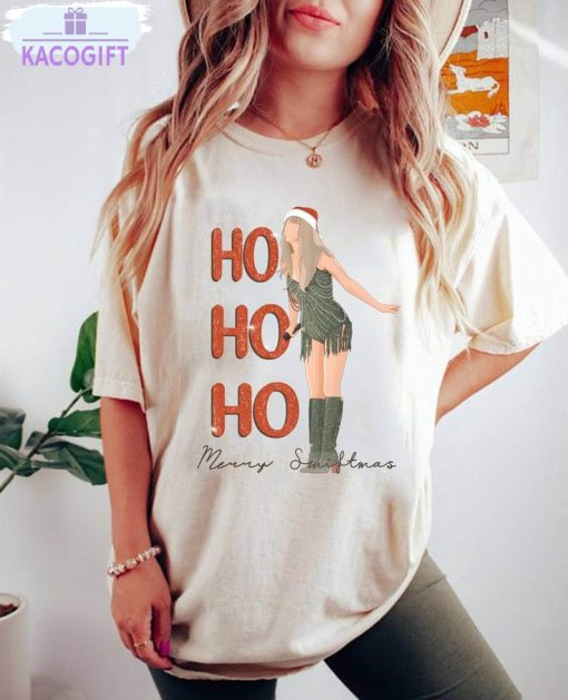 ho ho ho merry swiftmas shirt swiftie christmas tee tops unisex hoodie 1