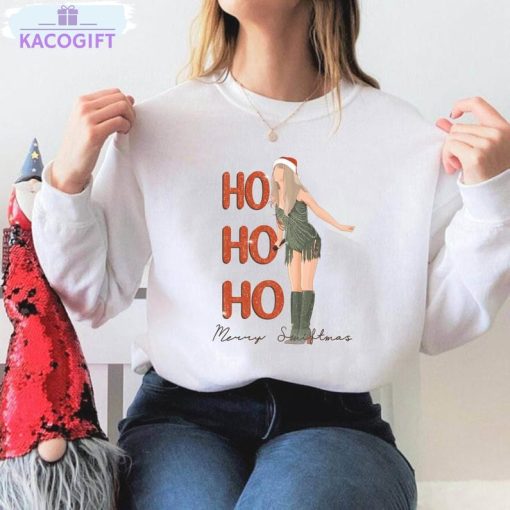 ho ho ho merry swiftmas shirt swiftie christmas tee tops unisex hoodie 2