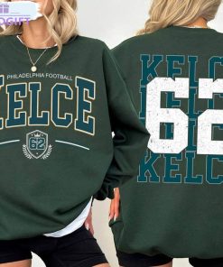 jason kelce 62 football shirt american football short sleeve crewneck 2