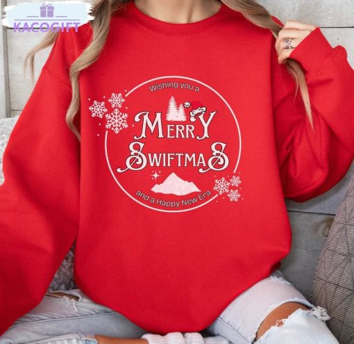 merry swiftmas funny shirt taylor christmas tee tops unisex hoodie 2