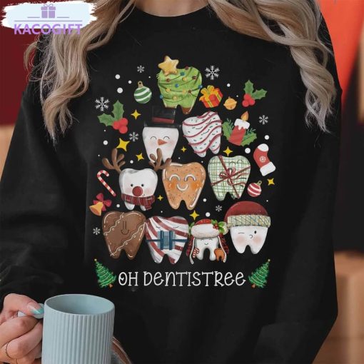 oh dentistree shirt christmas dental sweater crewneck 1