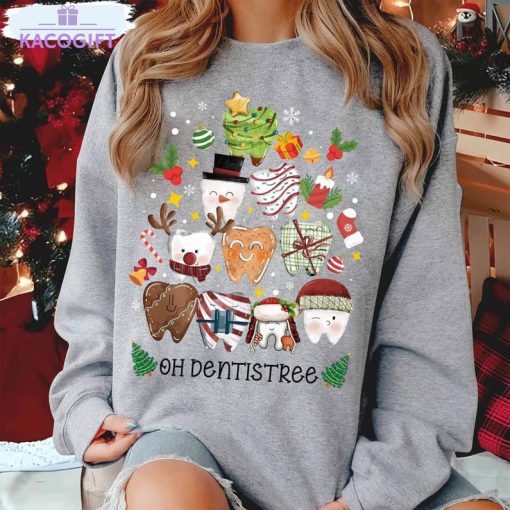 oh dentistree shirt christmas dental sweater crewneck 2