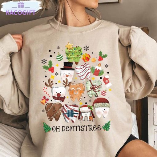 oh dentistree shirt christmas dental sweater crewneck 3