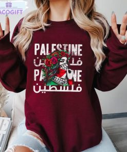 palestine shirt free palestine flag long sleeve unisex hoodie 2