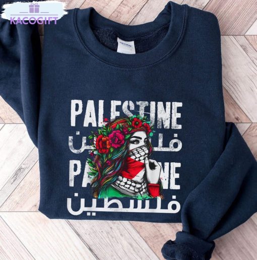 palestine shirt free palestine flag long sleeve unisex hoodie 3