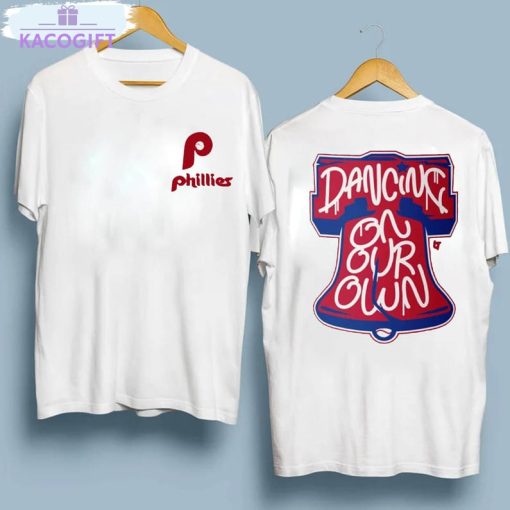 phillies dancing on our own shirt in october we wear red tee tops short sleeve 2