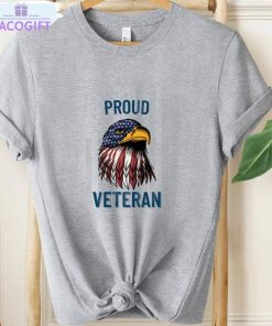 proud veteran shirt usa flag eagle unisex hoodie short sleeve 2