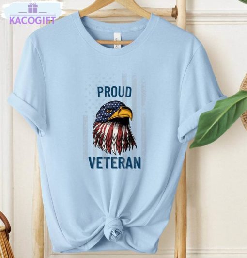 proud veteran shirt usa flag eagle unisex hoodie short sleeve 3