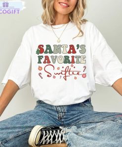 santas favorite swiftie shirt country concert in my xmas era long sleeve tee tops 1