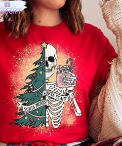 sorta merry sorta scary shirt funny christmas holiday sweatshirt unisex hoodie 3