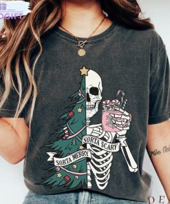 sorta merry sorta scary shirt funny unique christmas tee tops sweatshirt 1