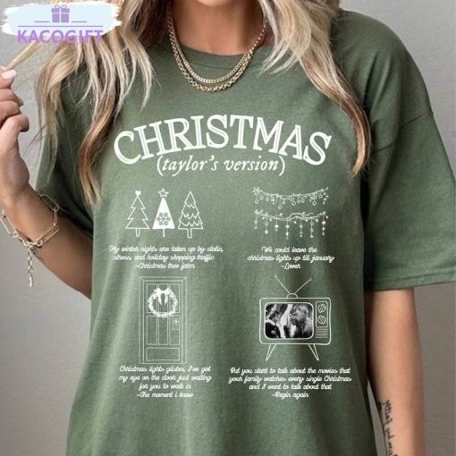 swift christmas retro shirt christmas swiftmas short sleeve crewneck 2