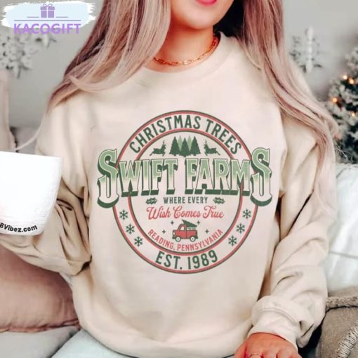 swiftie christmas tree farm shirt swift xmas long sleeve unisex t shirt 1