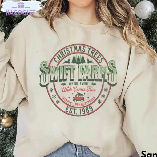 swiftie christmas tree farm shirt swift xmas long sleeve unisex t shirt 2