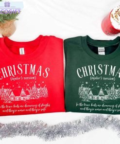 taylor christmas shirt christmas tree tee tops unisex hoodie 2