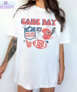 taylor swift football funny shirt game day long sleeve short sleeve 1