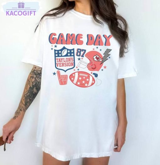 taylor swift football funny shirt game day long sleeve short sleeve 1