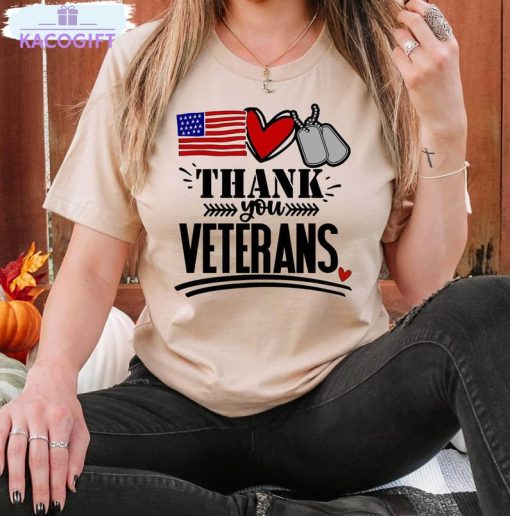 thank you veterans shirt army veteran crewneck unisex t shirt 2