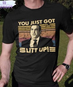 you just got litt up shirt retro suits movie unisex t shirt crewneck 3