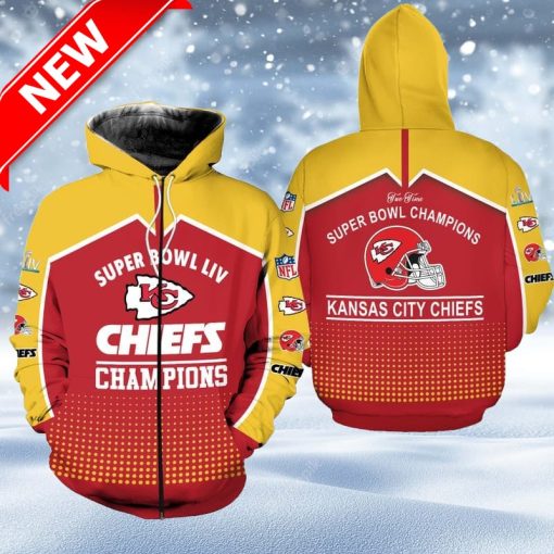 Chiefs Champions Limited Edition Hoodie 3D Printed For Fans