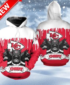 Kansas City Chiefs 3 Heads Cerberus Hoodie 3D Limited Edition Printed For Fans