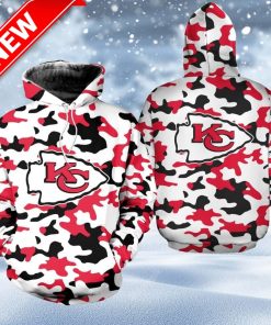 Kansas City Chiefs Camo Patterns Limited Edition Zip Hoodie 3D For Fans