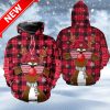 Kansas City Chiefs Christmas Reindeer Sunglasses Zip Hoodie 3D Fleece Zip Hoodie 3D For Fans