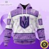 Personalized NHL Vegas Golden Knights Special Lavender Hockey Fights Cancer All Over Print Unisex 3D Hoodie1