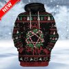 Ugly Hail Santa Candy Cane Summonings Christmas Hoodie 3D Unisex