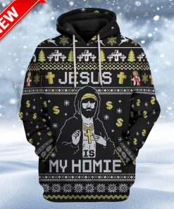 Ugly Jesus Custom Christmas Hoodie 3D Unisex