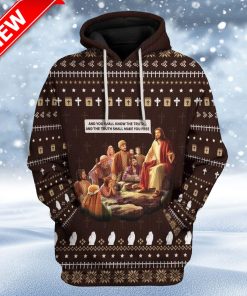 Ugly Jesus Custom Christmas Hoodie 3D Unisex 3D All Over Print