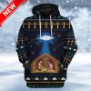 Ugly Jesus Nativity With Ufo Star Custom Christmas Hoodie 3D Unisex