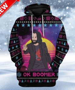 Ugly Keanu Reeves Custom Christmas Hoodie 3D Unisex