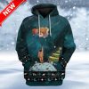 Ugly Lonely Christmas In Space Custom Christmas Hoodie 3D Unisex