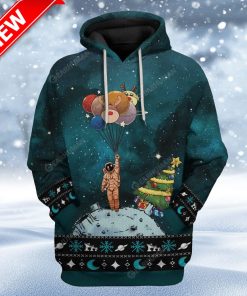 Ugly Lonely Christmas In Space Custom Christmas Hoodie 3D Unisex