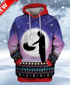 Ugly Mando And Baby Custom Christmas Hoodie 3D Unisex