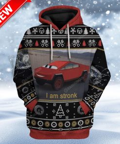 Ugly Mccybertruck Custom Christmas Hoodie 3D Unisex