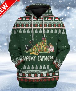 Ugly Meowy Catmess Custom Christmas Hoodie 3D Unisex