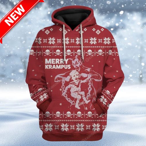 Ugly Merry Krampus Christmas Hoodie 3D Unisex