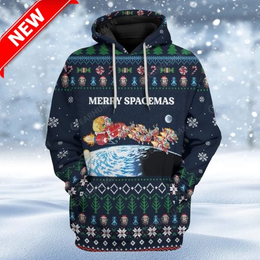 Ugly Merry Spacemas Custom Christmas Hoodie 3D Unisex